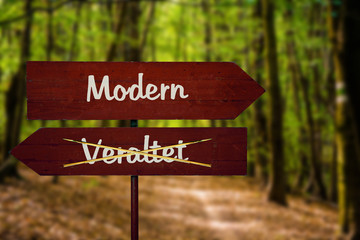Schild 104 - Modern