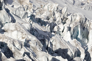 Fototapeta na wymiar glacier in the Cordillera Blanca in Peru