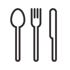 Spoon, fork and knife sign