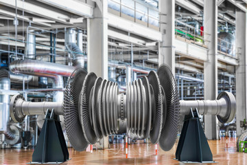 Steam turbine of power generator in an industrial thermal power