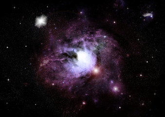 galaxy in a free space