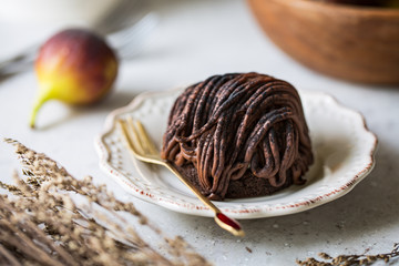 Chocolate Mont Blanc by cup of tea