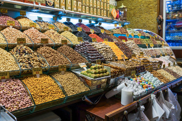 the spice market in Istanbul, Turkey