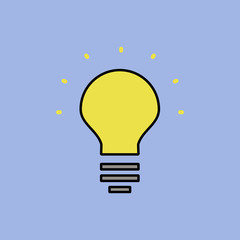 Lamp bulb icon