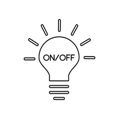 Fototapeta premium Lamp bulb icon