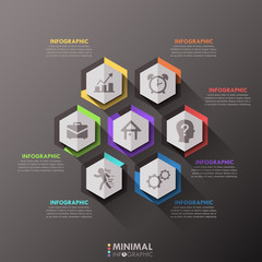 Modern infographics options banner.