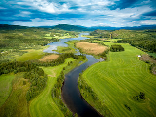 Beautiful Nature Norway aerial photography.