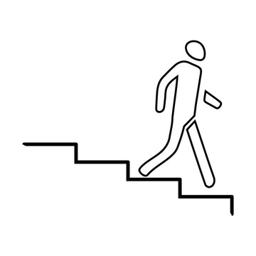 Stairs down icon