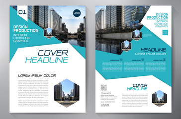 Business brochure flyer design a4 template.