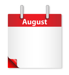 Blank August Date