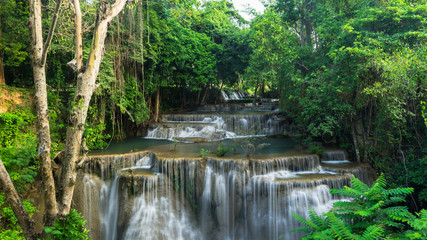 Fototapeta na wymiar Huay Mea Kamin waterfall
