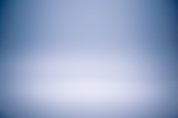 Blue gradient abstract studio wall for backdrop design for product or text over