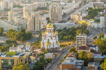 View of Church on Blood Yekaterinburg, Russia