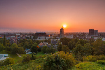 Gdańsk o świcie.