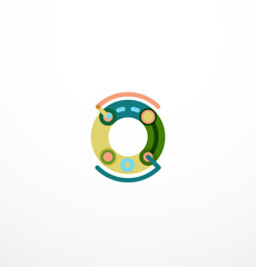 Obraz premium Line letter design