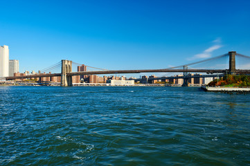 Obraz premium Lower Manhattan skyline view from Brooklyn