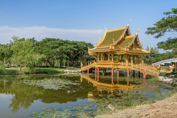 Fototapeta na wymiar Sala Thai Pavilion in the Ancient Siam Thailand