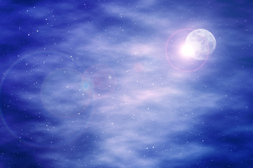 Fototapeta na wymiar Full star sky colorful planet background, solar system banner, d