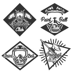 Vintage paintball emblems