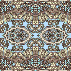 Seamless vector hand drawn ethnic pattern