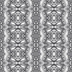 Seamless vector hand drawn ethnic pattern