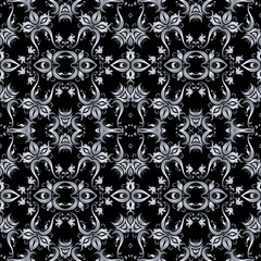 Vector seamless pattern in Victorian style