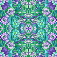 Seamless vector floral  pattern