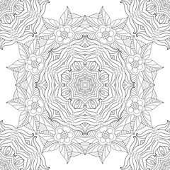 Ornament  card with mandala.