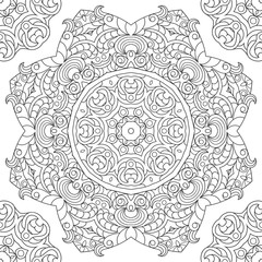 Ornament  card with mandala.