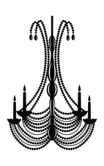 Baroque Elegant Wall lamp with ornaments.Vector Elegant Royal Baroque Style Wall lamp