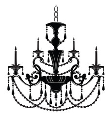 Fototapeta na wymiar Baroque Elegant Wall lamp with ornaments.Vector Elegant Royal Baroque Style Wall lamp