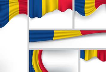 Abstract Romania Flag, Romanian Colors (Vector Art) - 119279095