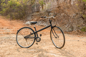 Fototapeta na wymiar Black Bicycle