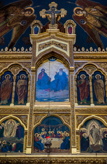 Obraz premium iconostasis of Orthodox Holy Trinity Cathedral in Sibiu in Romania