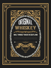 Vintage design for labels. Suitable for whiskey or other comerci