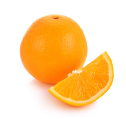 Orange white background