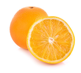 Orange white background