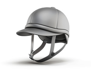 Jockey equestrian helmets. 3d rendering.