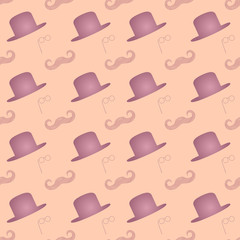 Vector seamless pattern, wrapping paper, ready for printing, gift wrapping. Retro style.
