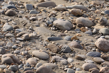 Stones on the bank of the river
