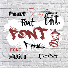 Font is graffiti
