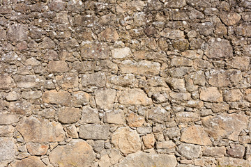 old granite stone wall