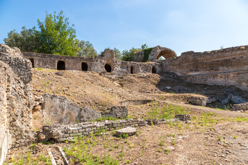 Tivoli, Italy. The ancient ruins at Villa Adriana. UNESCO list