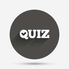 Quiz sign icon. Questions and answers game.