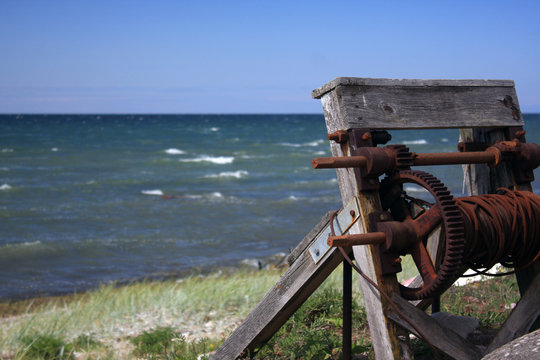 En vinsch p&aring; stranden