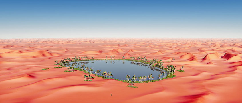 Oase in der Wüste