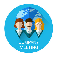 Company International Meeting Business Icon