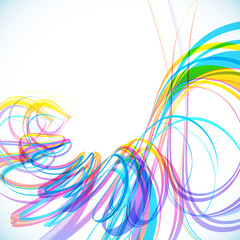 Colorful abstract technology spiral background