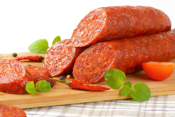 Hungarian Csabai Sausages
