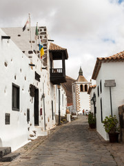 A view of  Juan Bethencourt street in Betancuria on Fuerteventura, Canary Islands, Spain